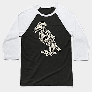 Skull Bones Bird Baseball T-Shirt